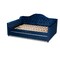 Baxton Studio Perry Blue Velvet Upholstered and Tufted Queen Size Daybed Trundle 156-9452 - alternate 6